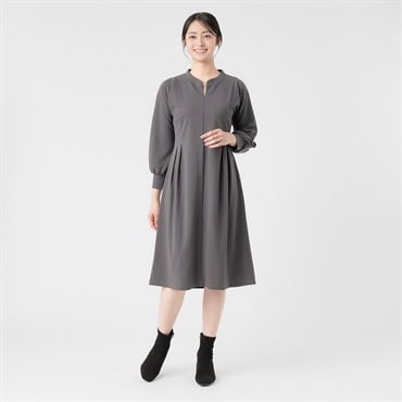 新品タグ付き⟡.·MidiUmi ペイズリーワイドシャツワンピース　定価２.1万 mizuiro-ind ミズイロインド ドルマンタックスリーブワイドワンピース