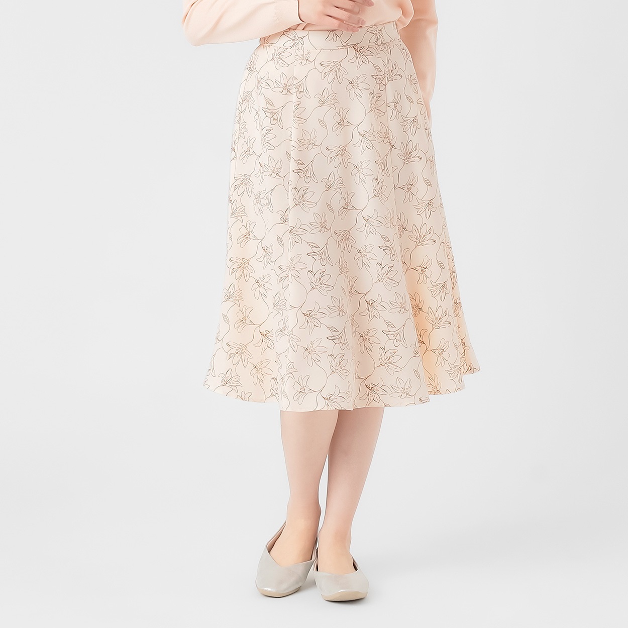 EMMA JAMES(エマジェイムス) 花柄ジョーゼット スカート レディス