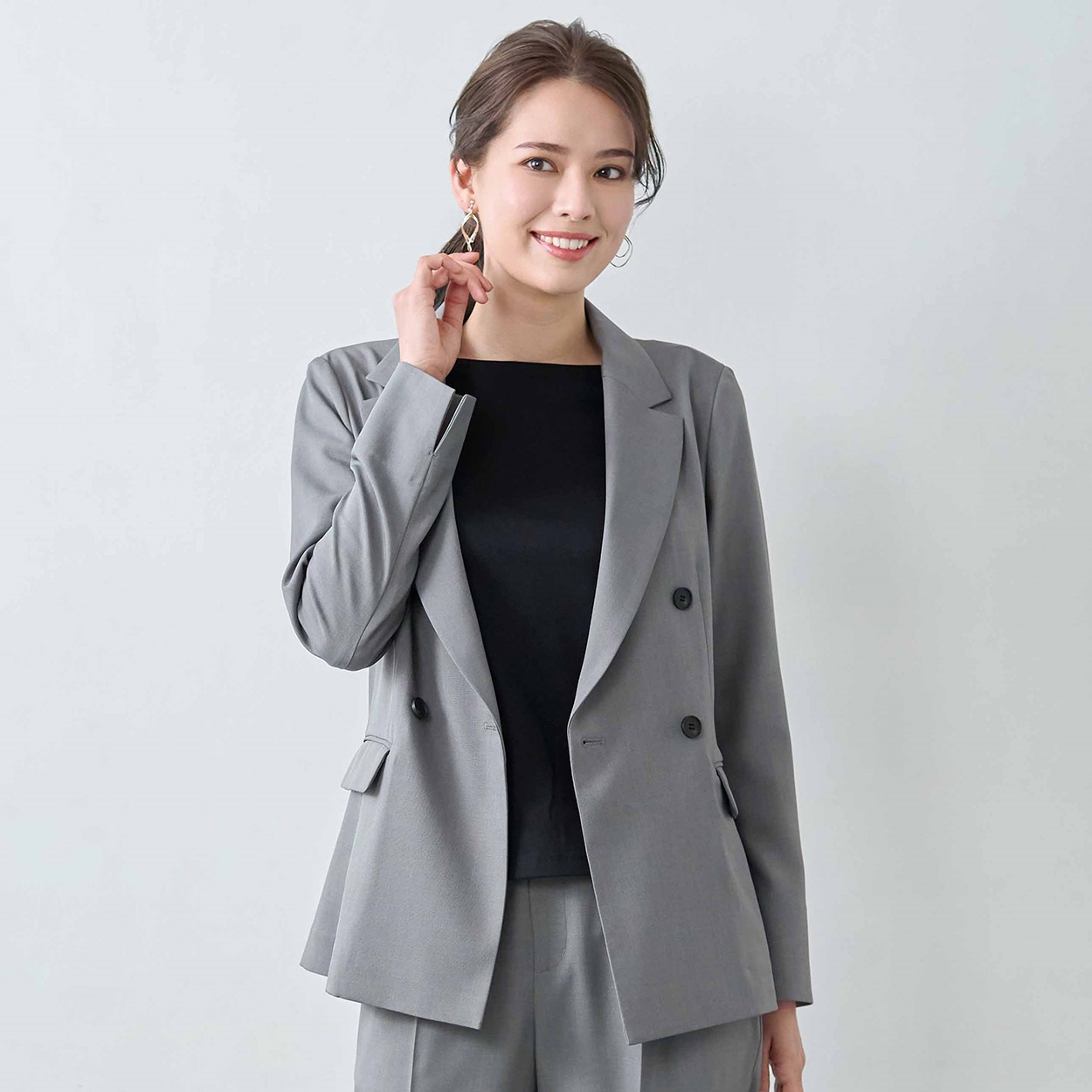 Yves Saint Laurent グレー ダブルブレストジャケット Saint Laurent ダブルジャケット | グレー | FARFETCH JP