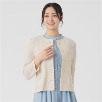 EMMA JAMES(エマジェイムス) ラッセル編み メッシュジャケット レディス 262EMJ041CT(アイボリー-M)