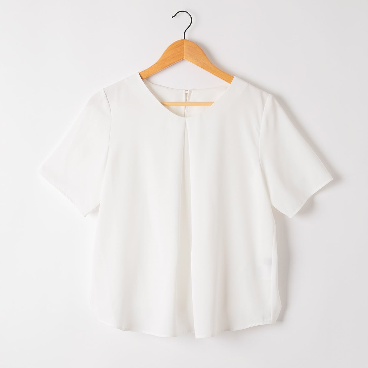 タックブラウス 半袖 レディス ESPRITMUR(エスプリミュール) 262ES002CT(シロ-L)
