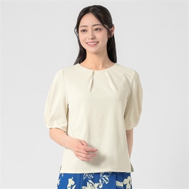 EMMA JAMES(エマジェイムス) 袖タックプルオーバー レディス 262EMJ055CT(シロ-M)