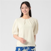 EMMA JAMES(エマジェイムス) 袖タックプルオーバー レディス 262EMJ055CT(シロ-M)