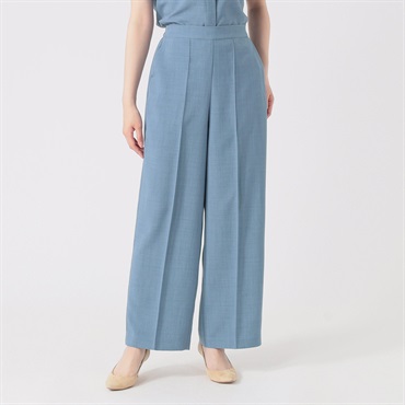 麻調素材 ストレートパンツ レディス EMMA JAMES(エマジェイムス) 262EM469CT