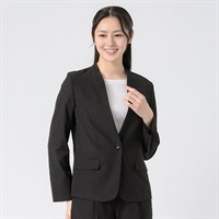 2WAYワッシャー ノーカラージャケット レディス ESPRITMUR(エスプリミュール) 262ES241SW(クロ-M)