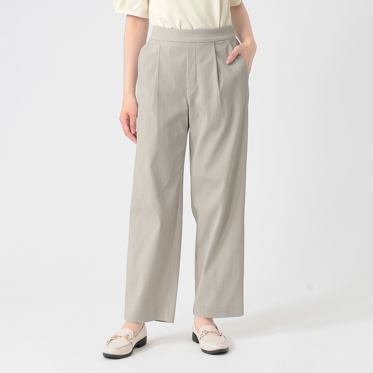 美メイク ストレートパンツ レディス EMMA JAMES(エマジェイムス) 262EM465CT(ウスクロ-XL)