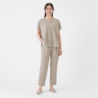 タックブラウス＋テーパードパンツ セットスーツ レディス ESPRITMUR(エスプリミュール) 263ES440MH(チャ-M)