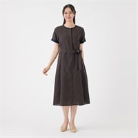 麻調 配色ワンピース レディス ESPRITMUR(エスプリミュール) 263ES470CT(コイチャ-M)