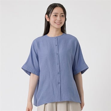5分袖 バックシャーリングブラウス レディス EMMA JAMES(エマジェイムス) 263EM1092FM