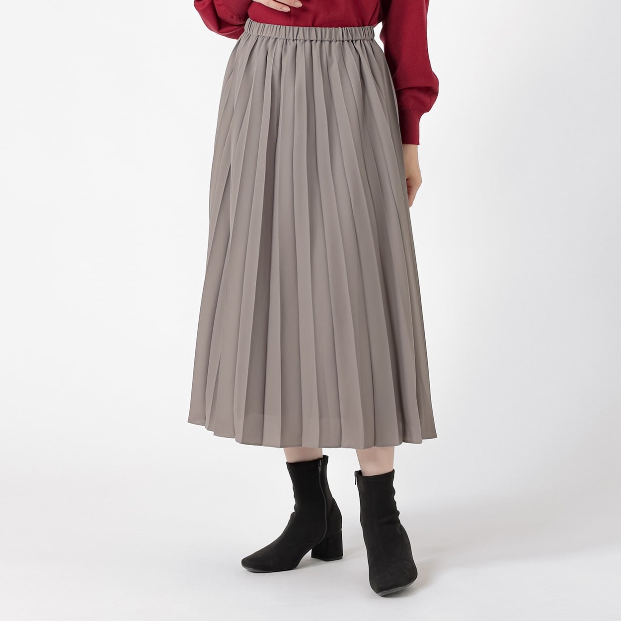 美メイク プリーツスカート レディス EMMA JAMES(エマジェイムス) 267EM508CT(ウスグレー-M)