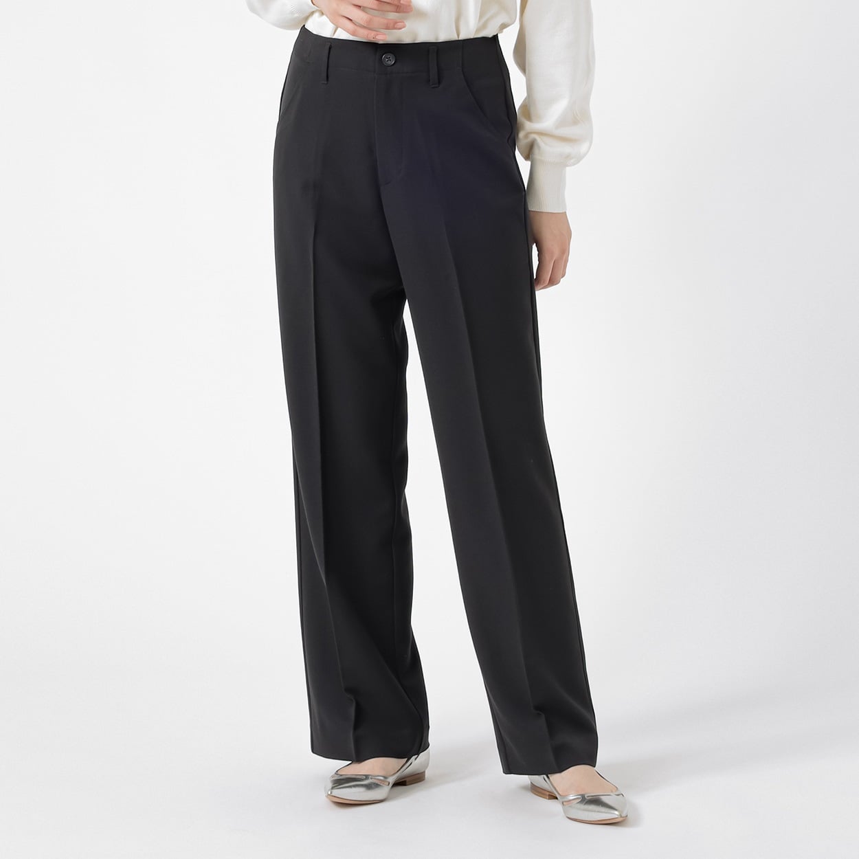 美メイク ストレッチパンツ レディス EMMA JAMES(エマジェイムス) 267EM509CT(クロ-XL)