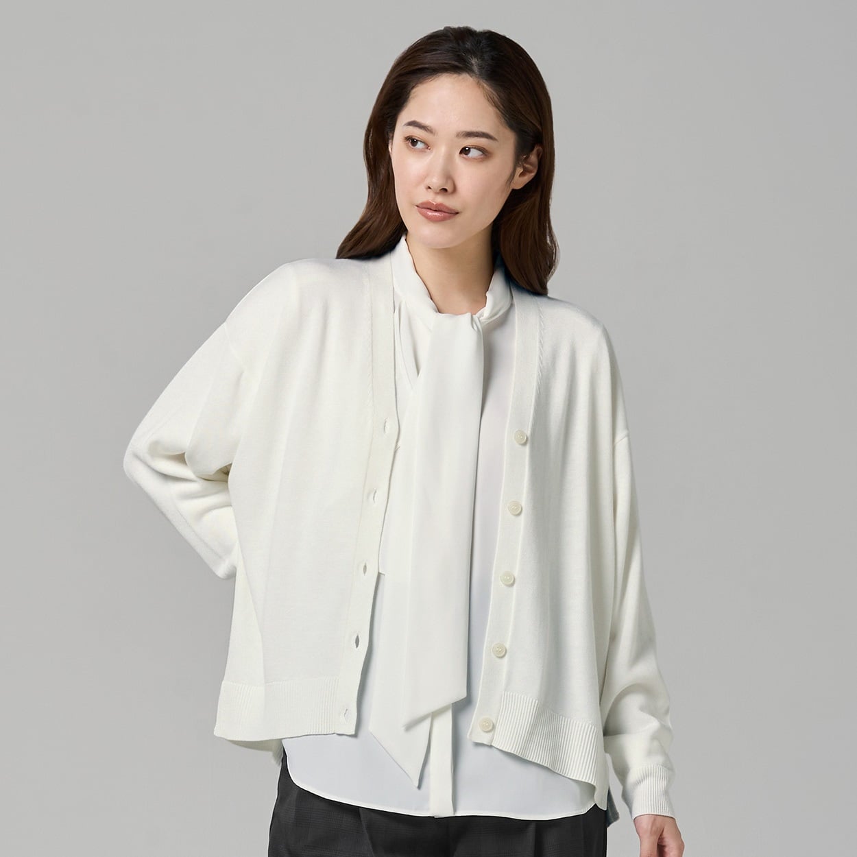 ESPRITMUR×ATSURO TAYAMA ニットカーディガン レディス ESPRITMUR(エスプリミュール) 265ES311CN(シロ-L)