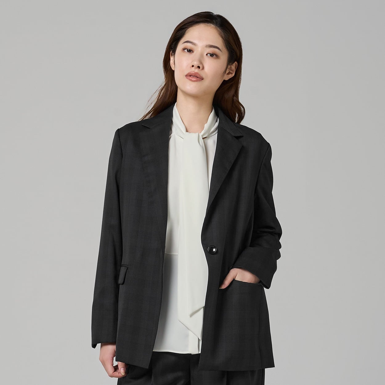 ESPRITMUR×ATSURO TAYAMA シングルテーラードジャケット レディス ESPRITMUR(エスプリミュール) 265ES487CT(チャコ－ルグレ－-M)