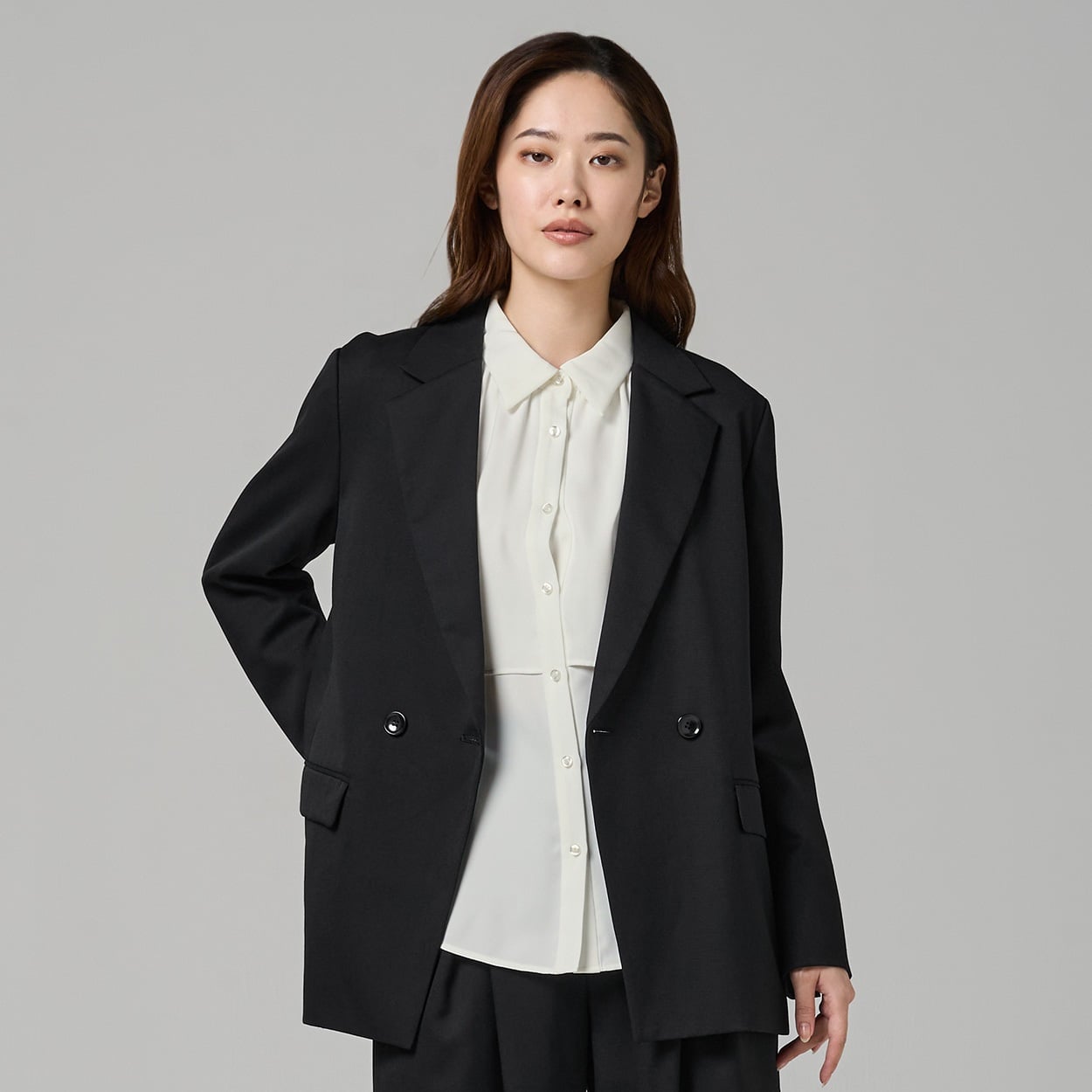 ESPRITMUR×ATSURO TAYAMA ダブルブレストジャケット レディス ESPRITMUR(エスプリミュール) 265ES488CT(クロ-L)