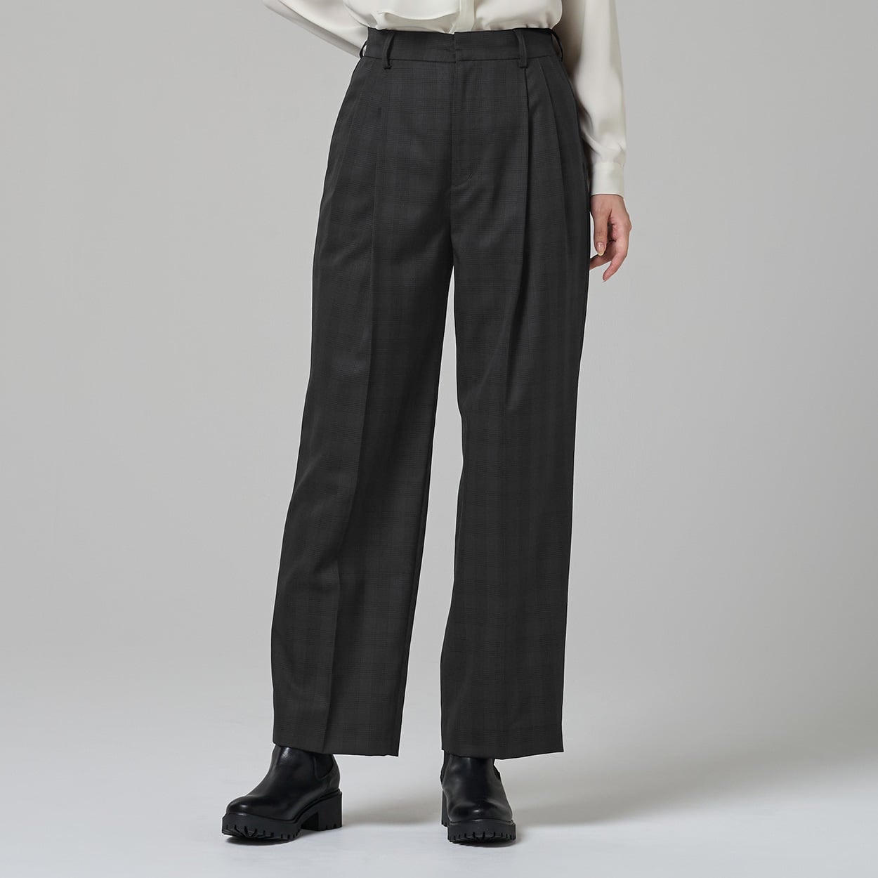 ESPRITMUR×ATSURO TAYAMA 2タックセミワイドパンツ レディス ESPRITMUR(エスプリミュール) 265ES489CT(チャコ－ルグレ－-S)