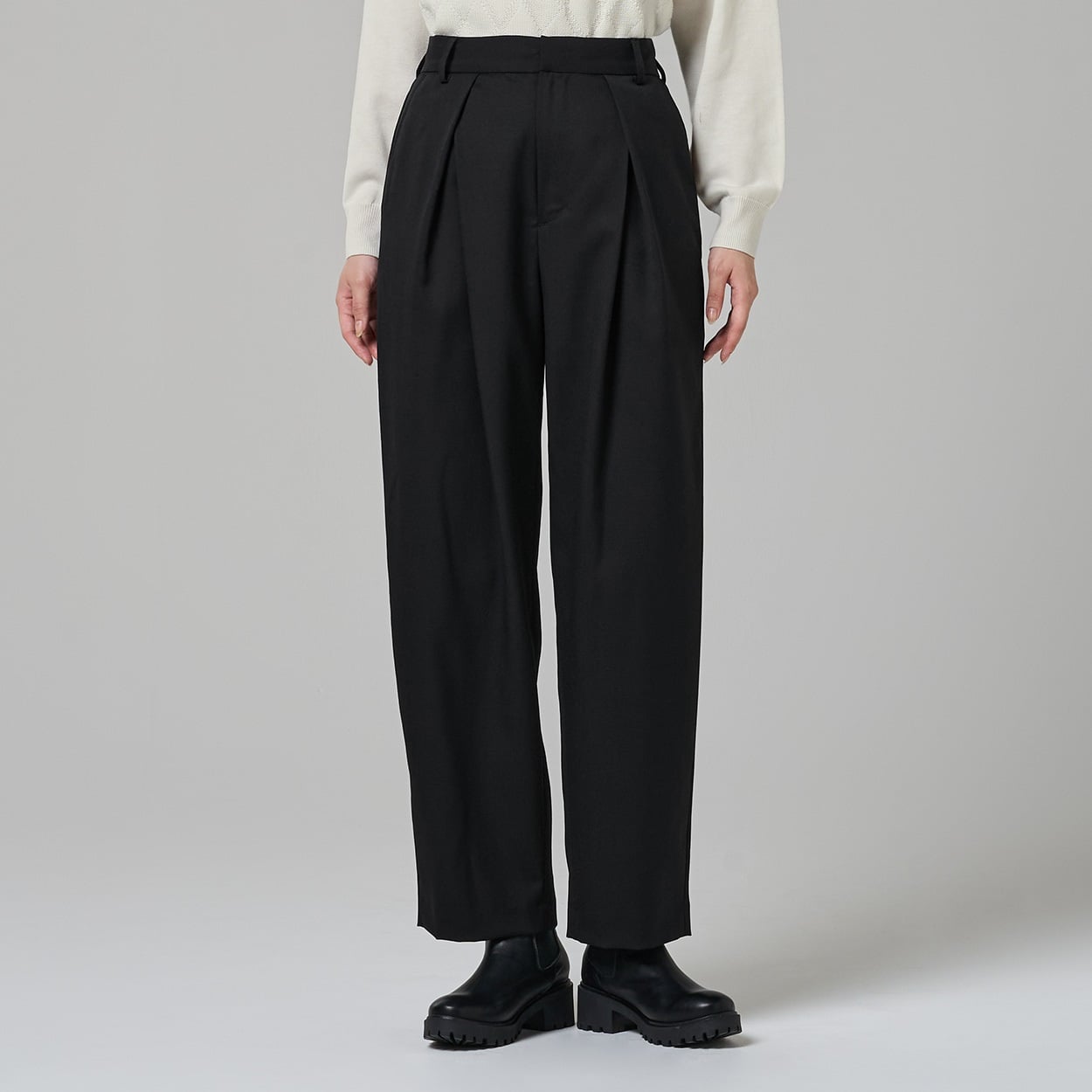 ESPRITMUR×ATSURO TAYAMA デザインタックバレルパンツ レディス ESPRITMUR(エスプリミュール) 265ES490CT(クロ-S)