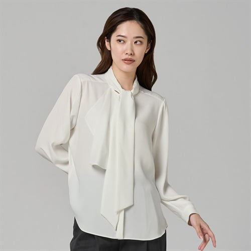 ESPRITMUR×ATSURO TAYAMA ドレープラッフルボウタイブラウス レディス ESPRITMUR(エスプリミュール) 265ES491CT(シロ-M)