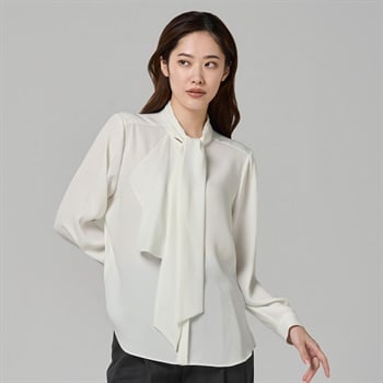 ESPRITMUR×ATSURO TAYAMA ドレープラッフルボウタイブラウス レディス ESPRITMUR(エスプリミュール) 265ES491CT(シロ-M)