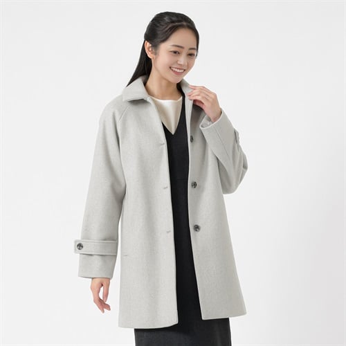 ステンカラー ミドル丈コート レディス Purelast(ピュアラスト) 267PL829MH