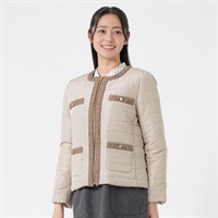 配色キルト 中綿ジャケット レディス EMMA JAMES(エマジェイムス) 267EM513CT(ウスチャ-M)