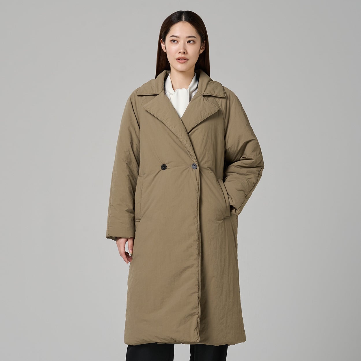 ESPRITMUR×ATSURO TAYAMA 蓄熱保温ロングトレンチコート レディス ESPRITMUR(エスプリミュール) 267ES522CT(ウスチャ-L)