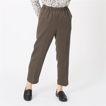 パンツ 60丈はっ水深ばきパンツ タンブル乾燥対応可 レディス 着楽美(コイチャ-M)