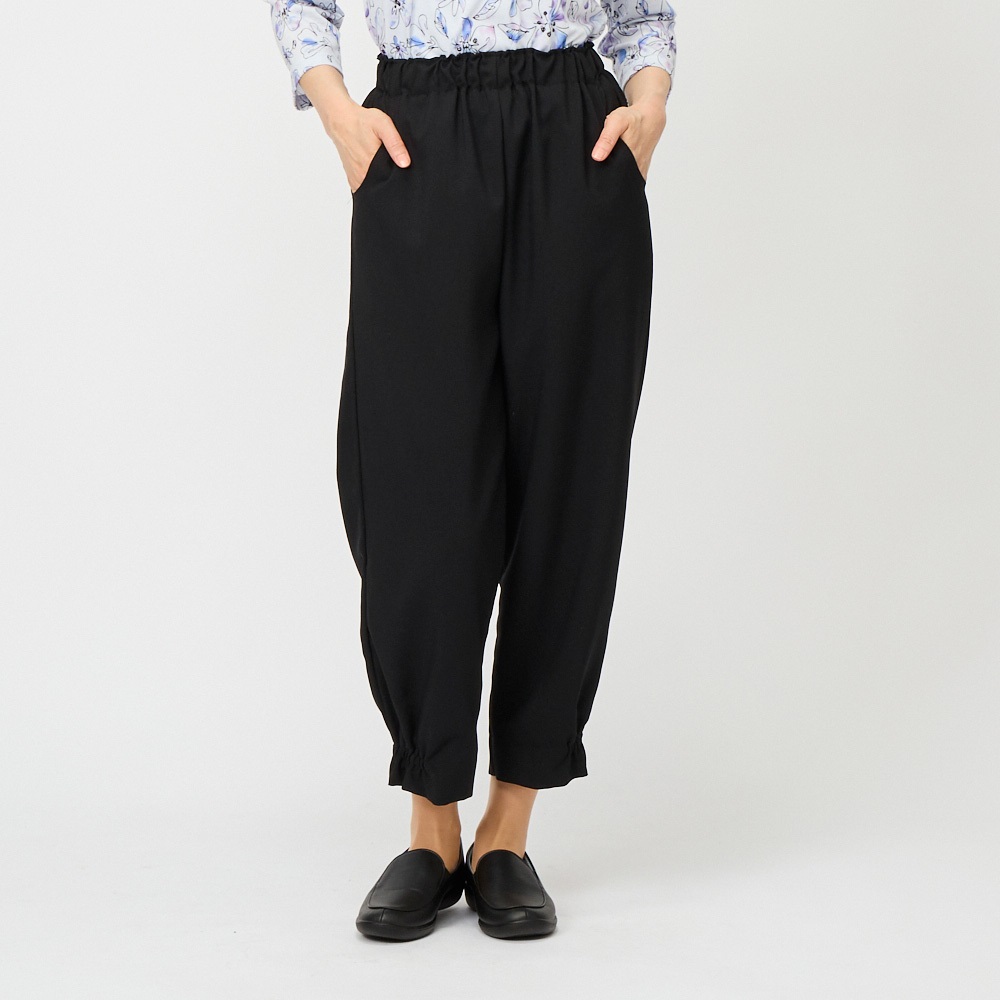 パンツ お出かけもんぺ レディス 着楽美(クロ-L)