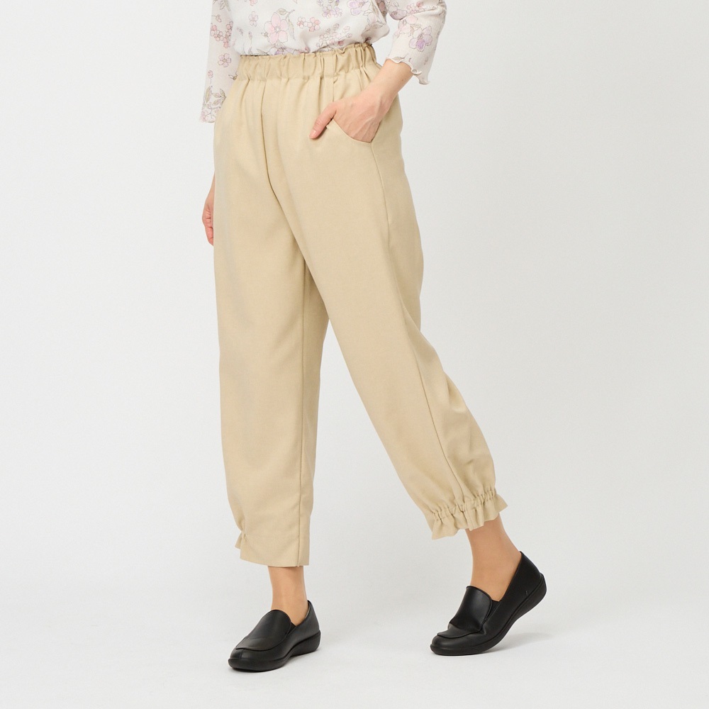 パンツ お出かけもんぺ レディス 着楽美(ウスチャ-XL)