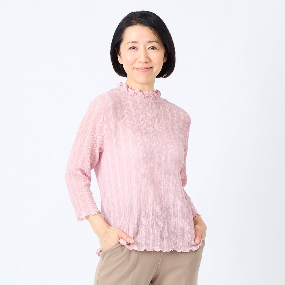 【美品】プランテーション　七分袖カットソー・yooryuu (楊柳)・ヨーリュウ Plantation（プランテーション）の「YOORYUU / シャツ（シャツ