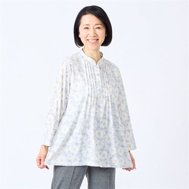 «美品»ティーピーオー(M~L) チュニック 花柄 シルク100 エスニック 美品»ティーピーオー(M~L) チュニック 花柄 シルク100 エスニック