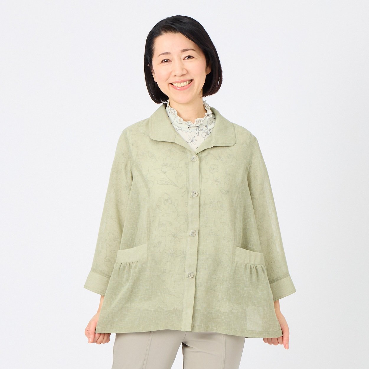 リトアニア産リネン/WOOL 100% ボタンなし ジャケット ピンク アイリッシュリネン シャツ Classic FIt | Brooks Brothers