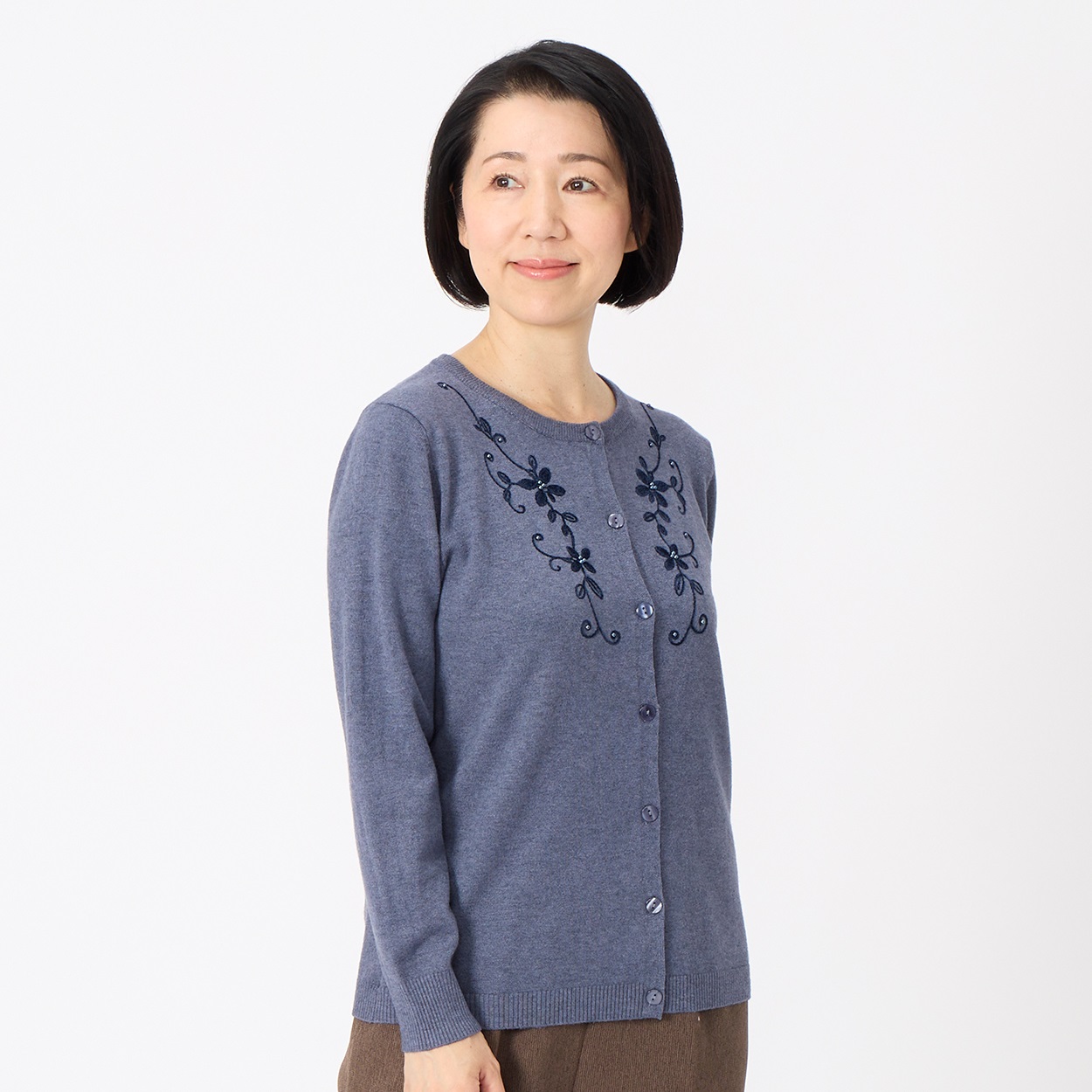 新品！タグ付き！モール刺繍カーディガン お値下げ！アプワイザー  