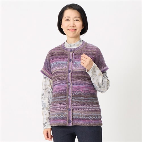 黒のベストコート スタンドカラーコート（その他ブルゾン／アウター）｜B.C STOCK