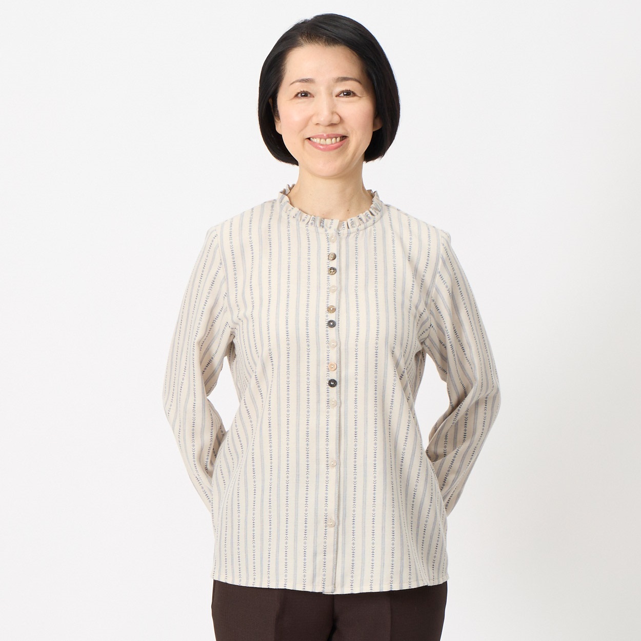 ラパティスリー　長袖ブラウス 在庫限り】[通年]長袖ブラウス(A9-EWB592) | カーシーカシマ株式会社