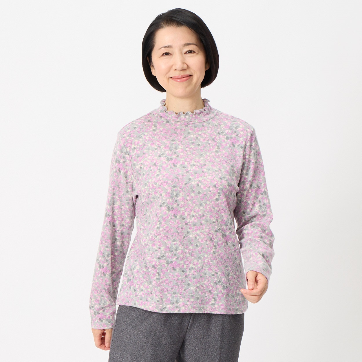 日本製カットソー 泉州ロイヤルサーモン素材 レディス 着楽美