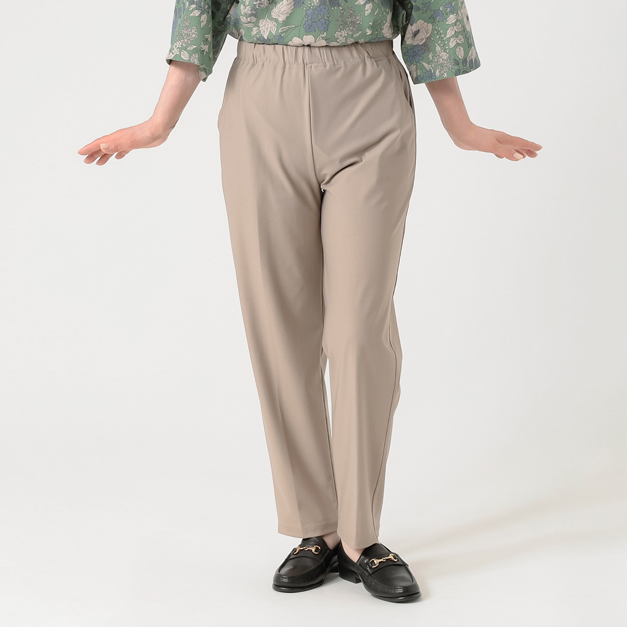 パンツ 60丈 涼感めちゃらく レディス 着楽美(きらび) KO6S70404-05E(チャ-L)