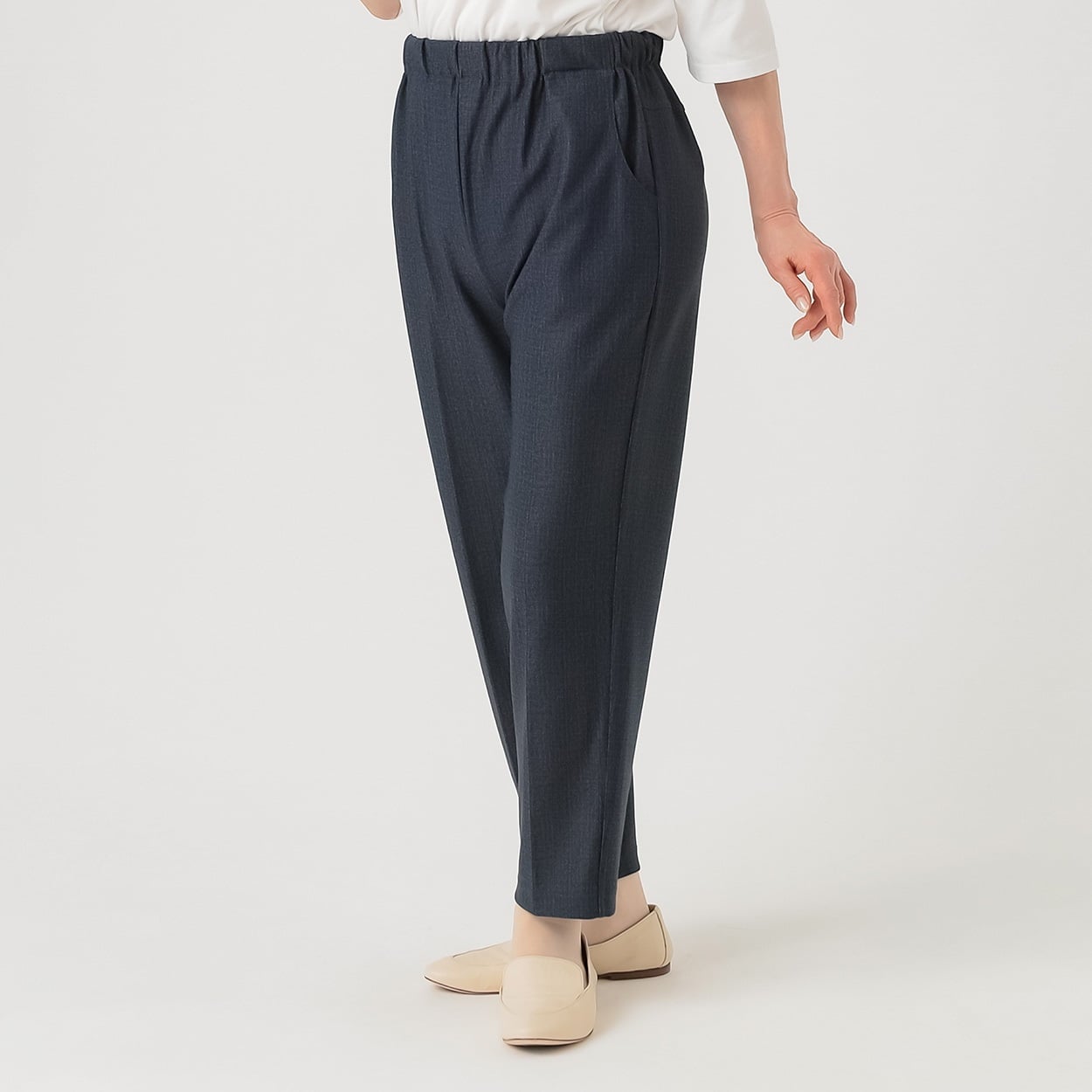 パンツ 60丈 風通す裏メッシュ レディス 着楽美(きらび) KO6S74445-04E(コイアオ-L)