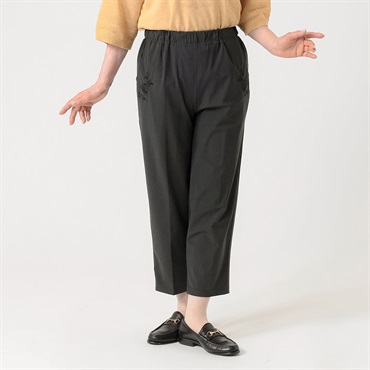 パンツ 55丈 極薄ポケット刺繡 レディス 着楽美(きらび) KO6S75433-05E