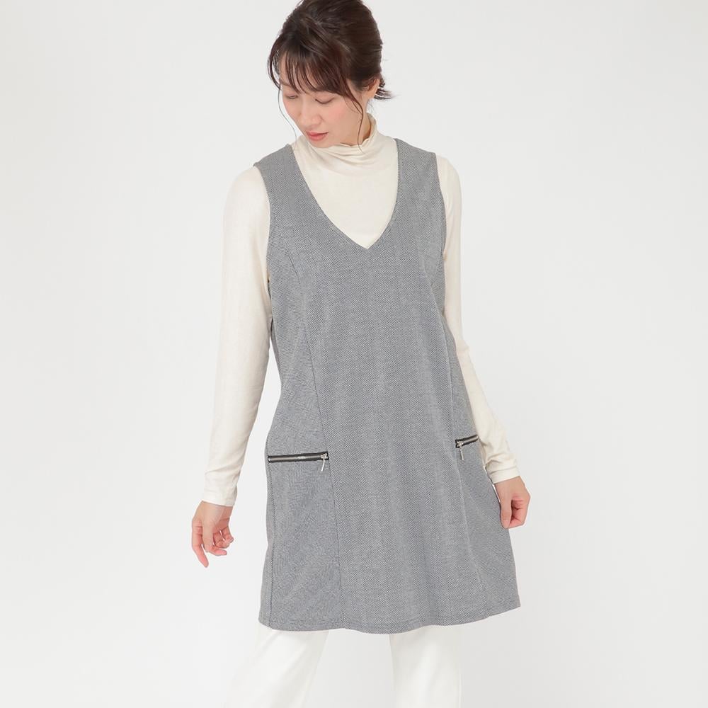 ADORE オンブレーチェック ジャンパースカート