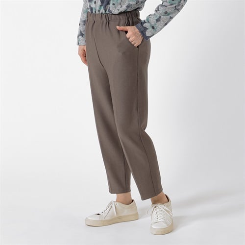 パンツ 55丈 メランジハイテンション生地 レディス 着楽美(きらび) KO6A71225-08E(チャ-M)