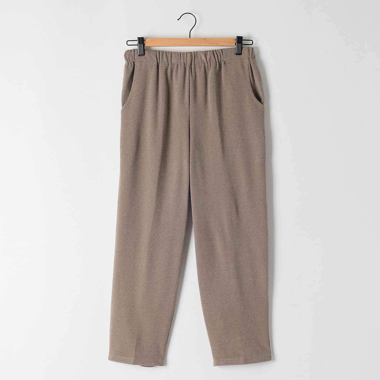 パンツ 55丈 アンゴラタッチ・めちゃらく レディス 着楽美(きらび) KO6A71801-09E(チャ-M)