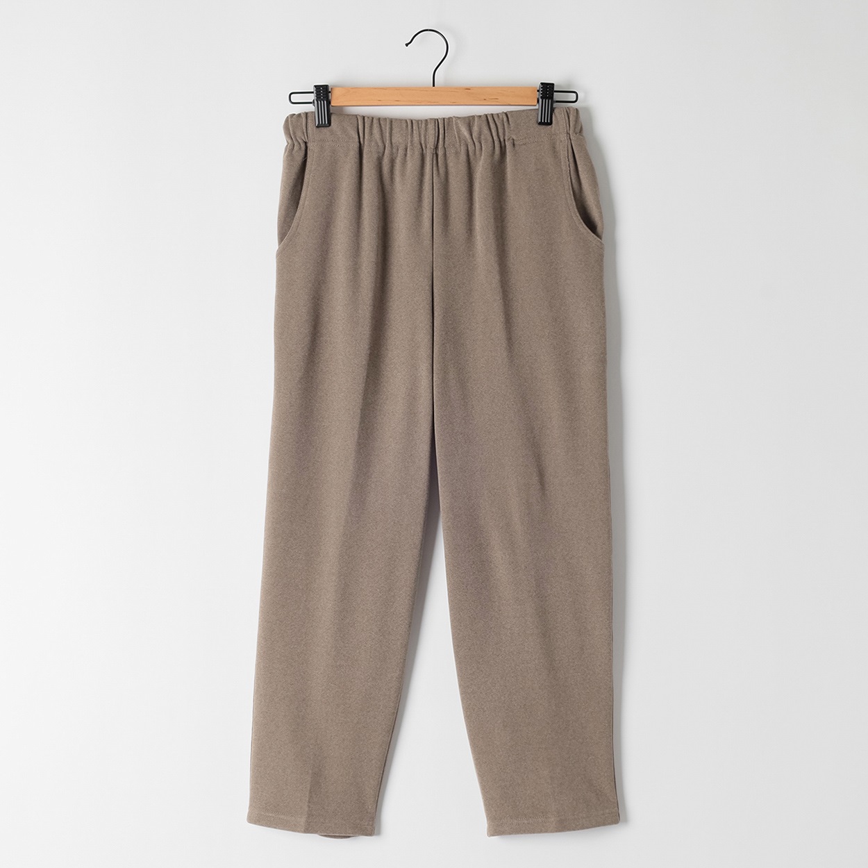 パンツ 55丈 アンゴラタッチ・めちゃらく レディス 着楽美(きらび) KO6A71801-09E(チャ-LLL)