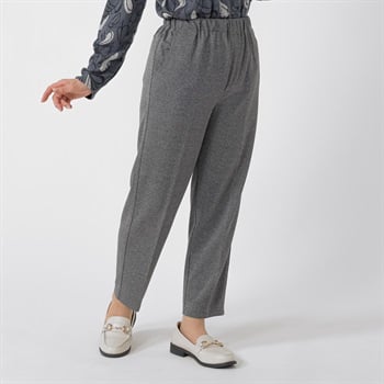 パンツ 58丈 めちゃらく・杢ストレッチ レディス 着楽美(きらび) KO6A74239-08E(ウスグレー-M)
