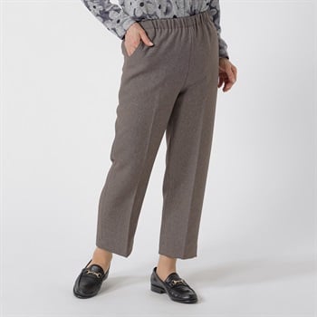 パンツ 55丈 裏起毛深履き レディス 着楽美(きらび) SA-87149-26A(チャ-S)