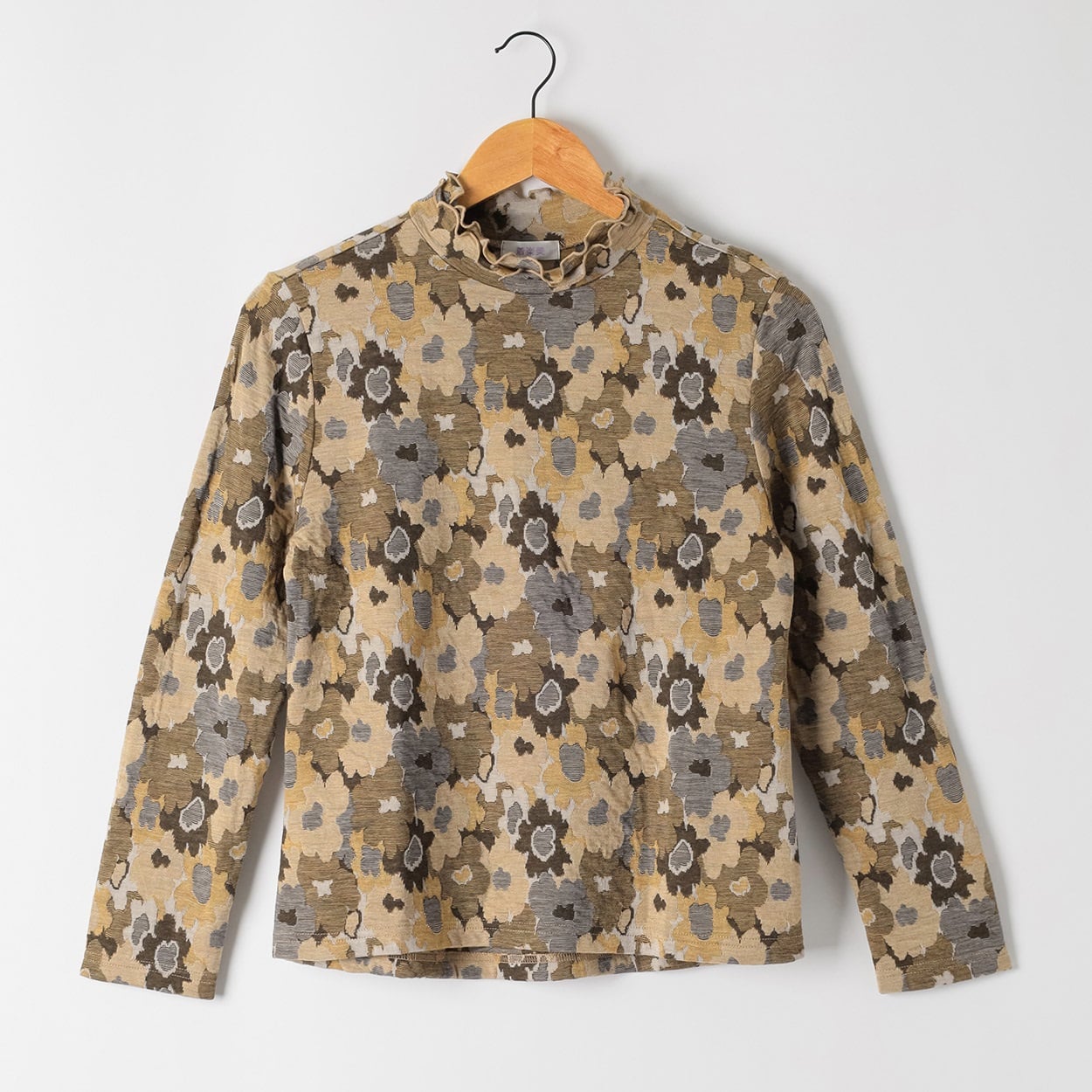 日本製カットソー デイジー花柄 レディス 着楽美(きらび) CPN-679801AB(コイキイロ-XL)