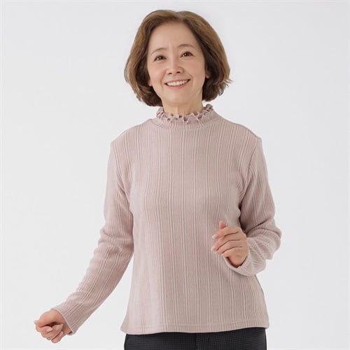 日本製カットソー 泉州ロイヤル針抜き レディス 着楽美(きらび) CPN-679806AB