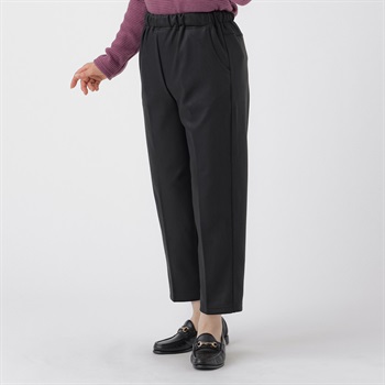 パンツ 55丈 表起毛裏ベロア レディス 着楽美(きらび) KO6A71809-10E(クロ-M)