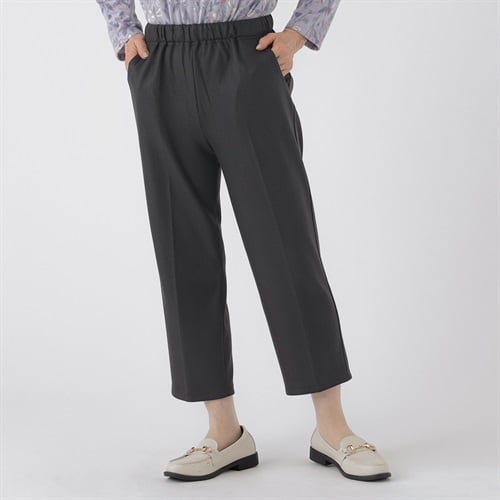 パンツ 55丈 表起毛裏ベロア レディス 着楽美(きらび) KO6A71809-10E(コイチャ-M)