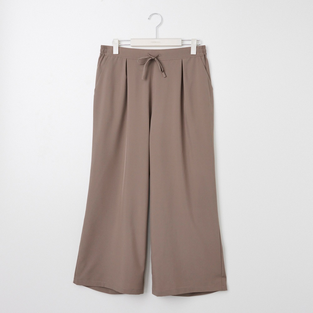 ひんやりストレッチワイドパンツ レディス 大きいサイズ noannu 