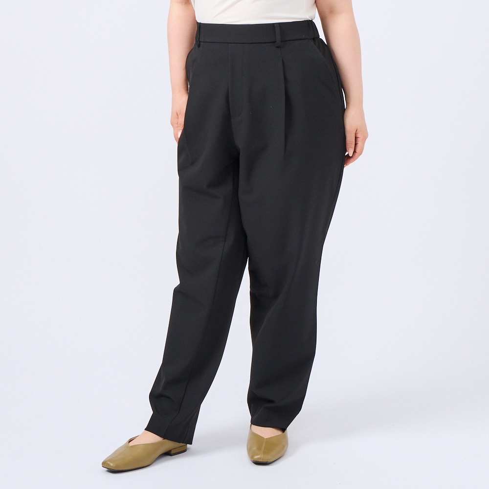 股間　白パンツ 股ずれ軽減すっきりテーパードパンツ レディス 大きいサイズ noannu | イオンスタイルオンライン 衣料品・暮らしの品をネットでお買物